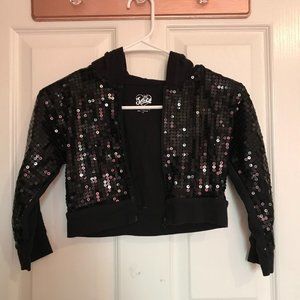Black sequins Accent coat